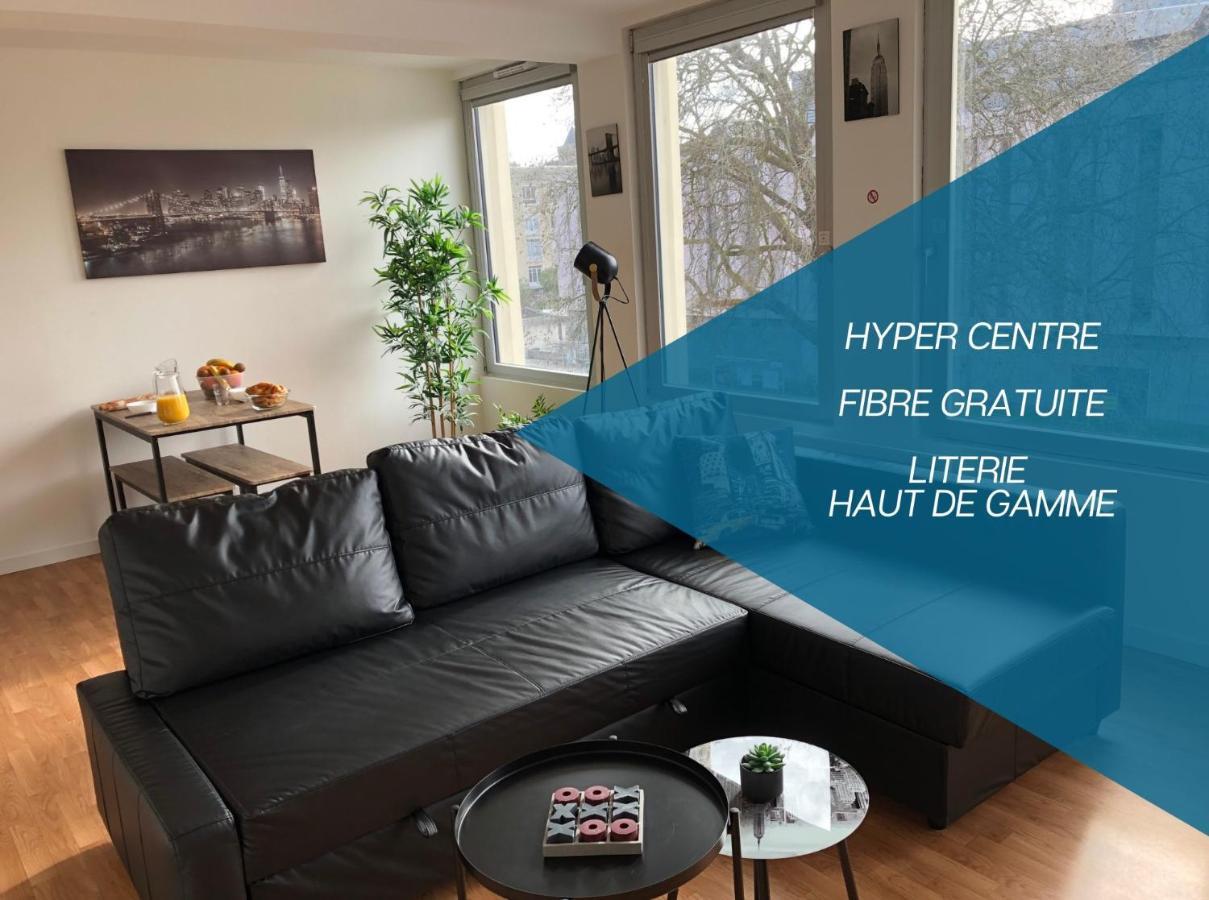 Apartament Hyper Centre - Wifi Fibre Gratuit - Jergweloh - Le New Yorkais Caen Zewnętrze zdjęcie